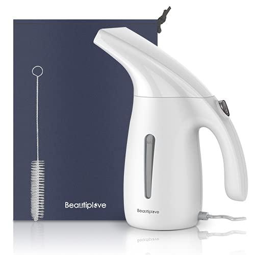 Beautiplove Steamer for Clothes，Mini Portable Garment Steamer Steam Iron for Home and Travel, Travel Pouch Included, Automatic Shut-Off Safety, 2021 Upgraded Version