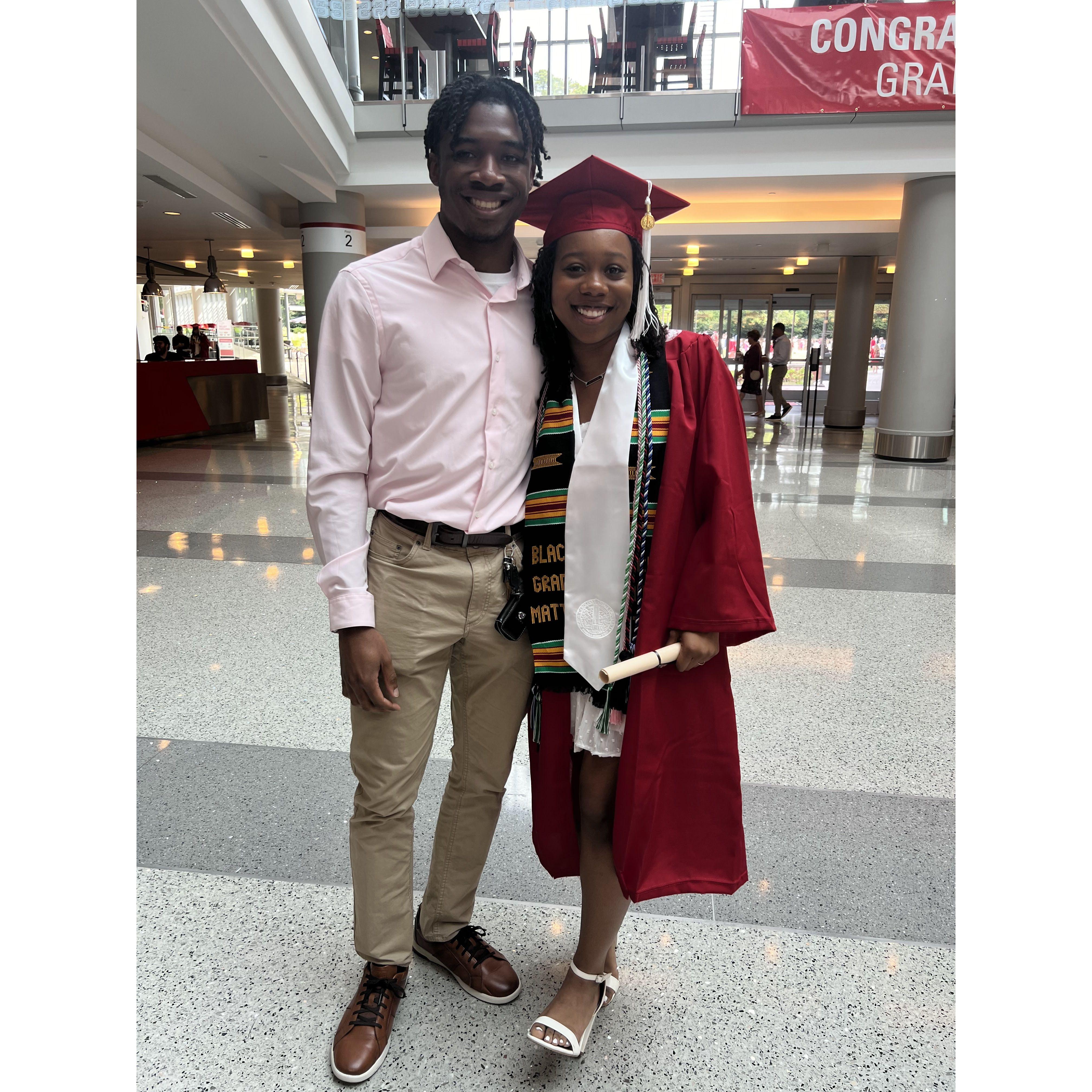 Amani's college graduation in 2024