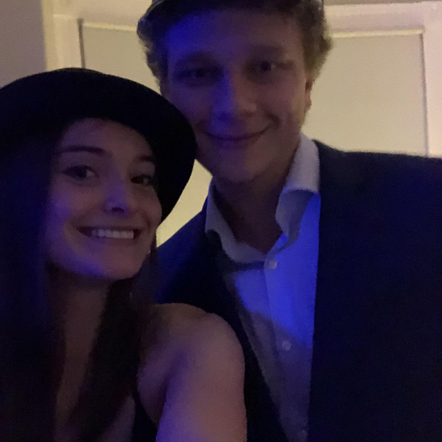 Some college party with fun hats