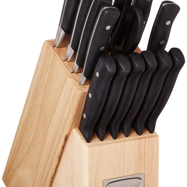 Cuisinart C77TR-15P Triple Rivet Collection 15-Piece Knife Block Set - Black