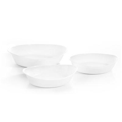 Luminarc® Smart Cuisine 3-Piece Oval Baking Dish Set in White
