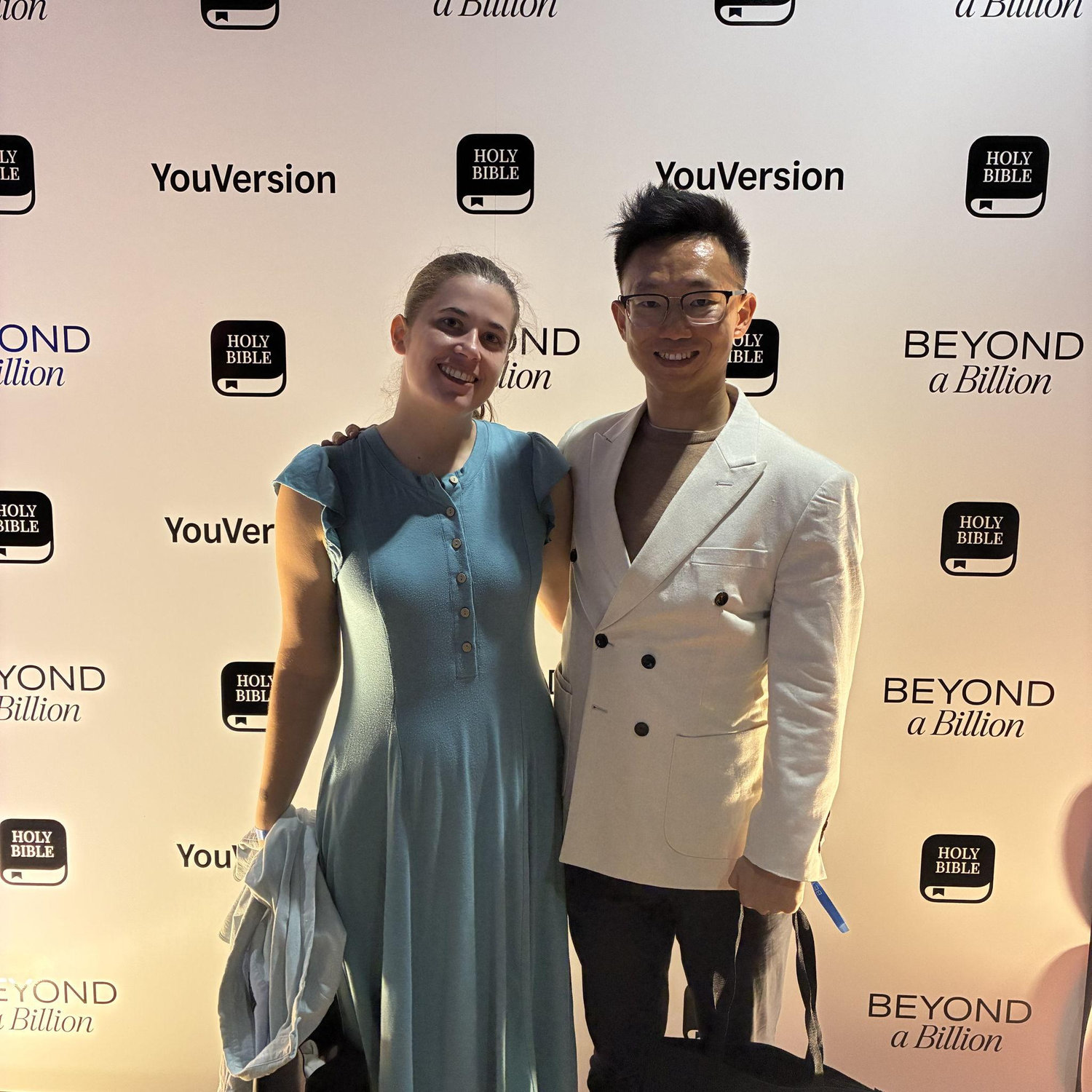 A photo opportunity at the Beyond a Billion concert.
