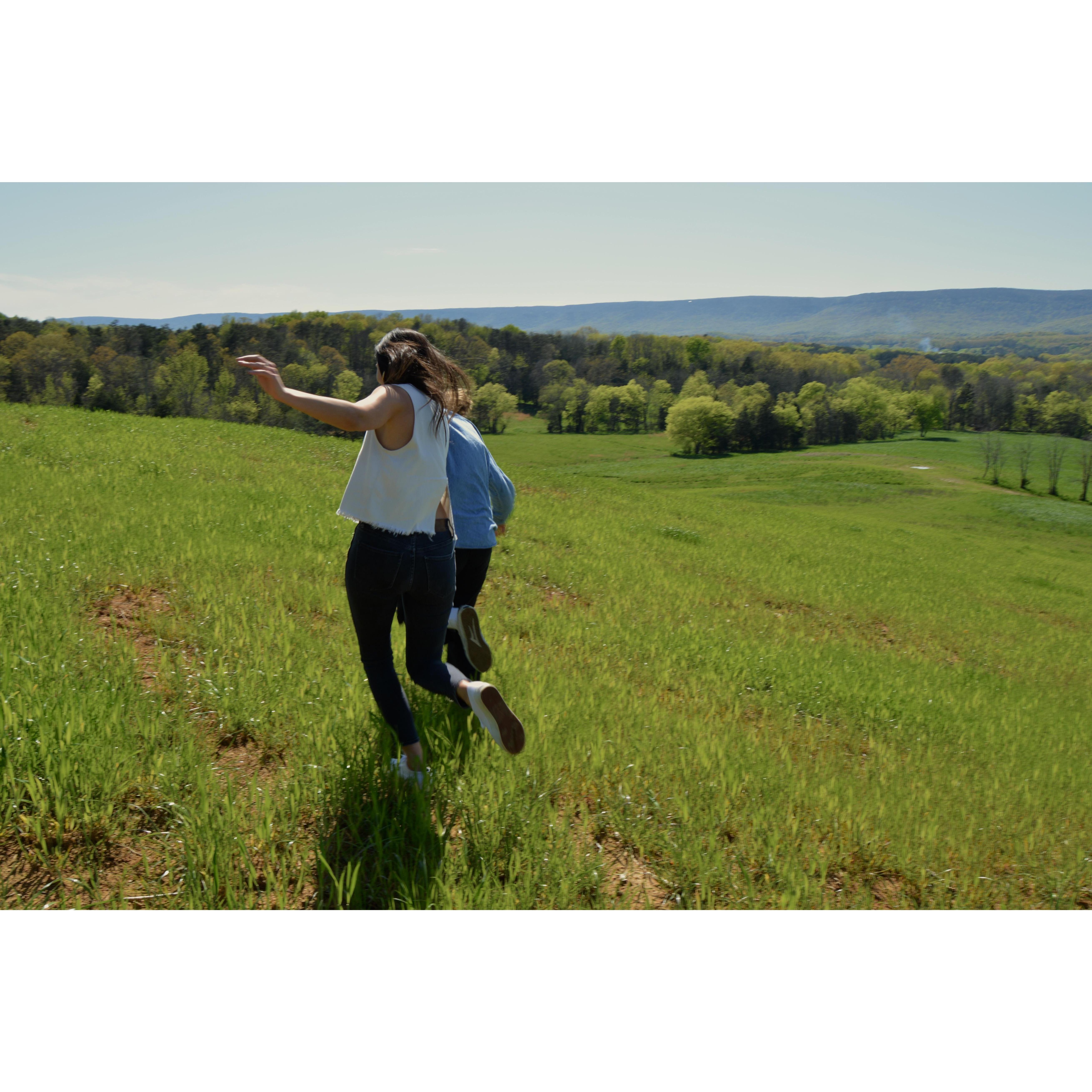 Our close friend Lauren took our engagement photos on a ranch in north Georgia