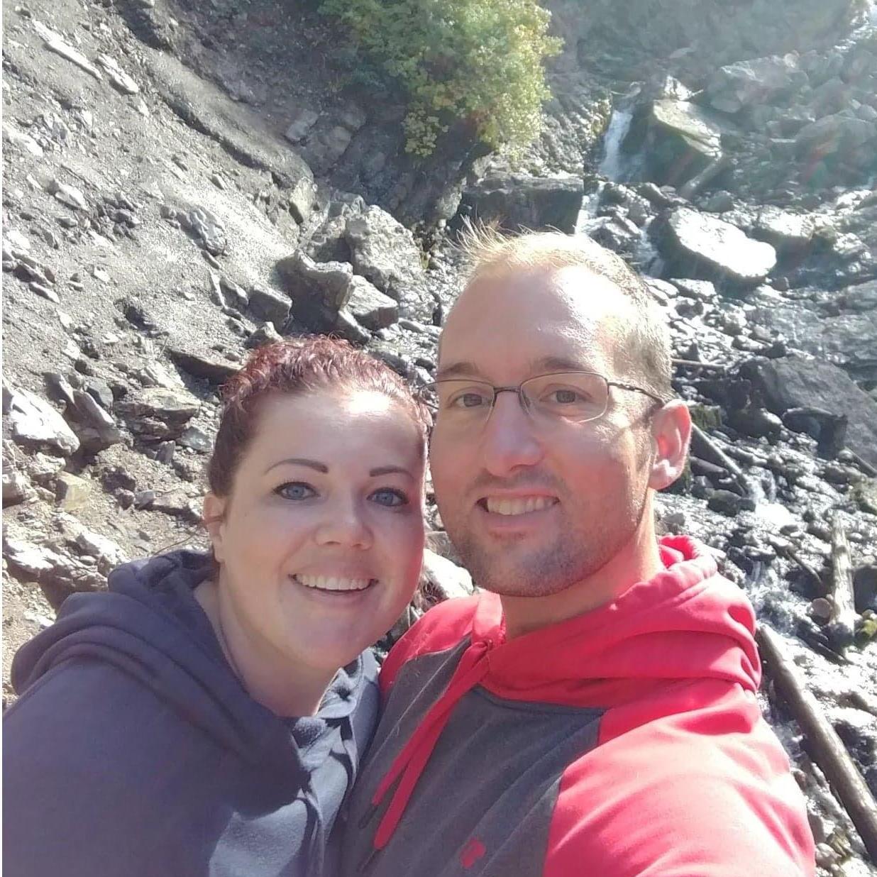 This was our first hike and first selfie