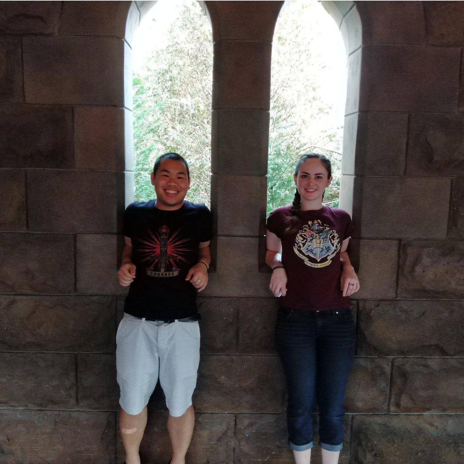Getting ready to board the Hogwarts Express in Orlando, FL