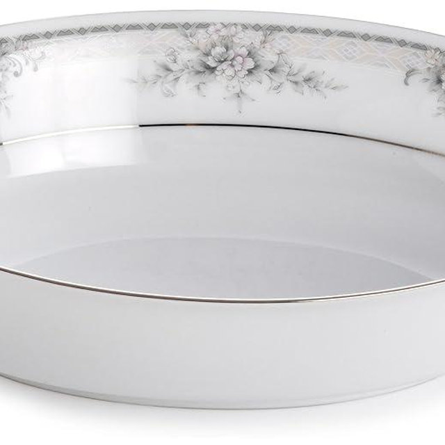 Noritake Sweet Leilani Oval Vegetable Bowl, White, 32 oz