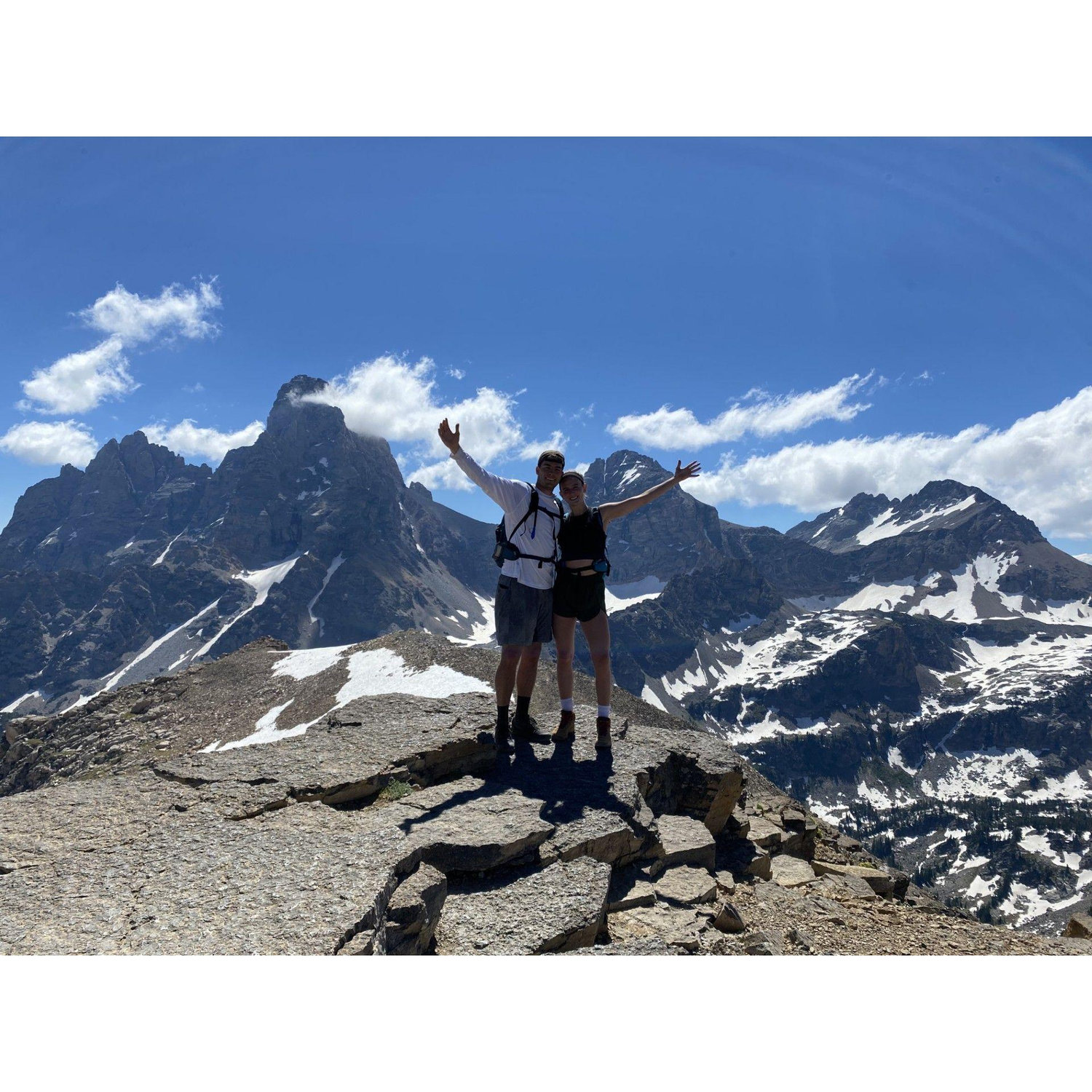 Hiking with friends out west