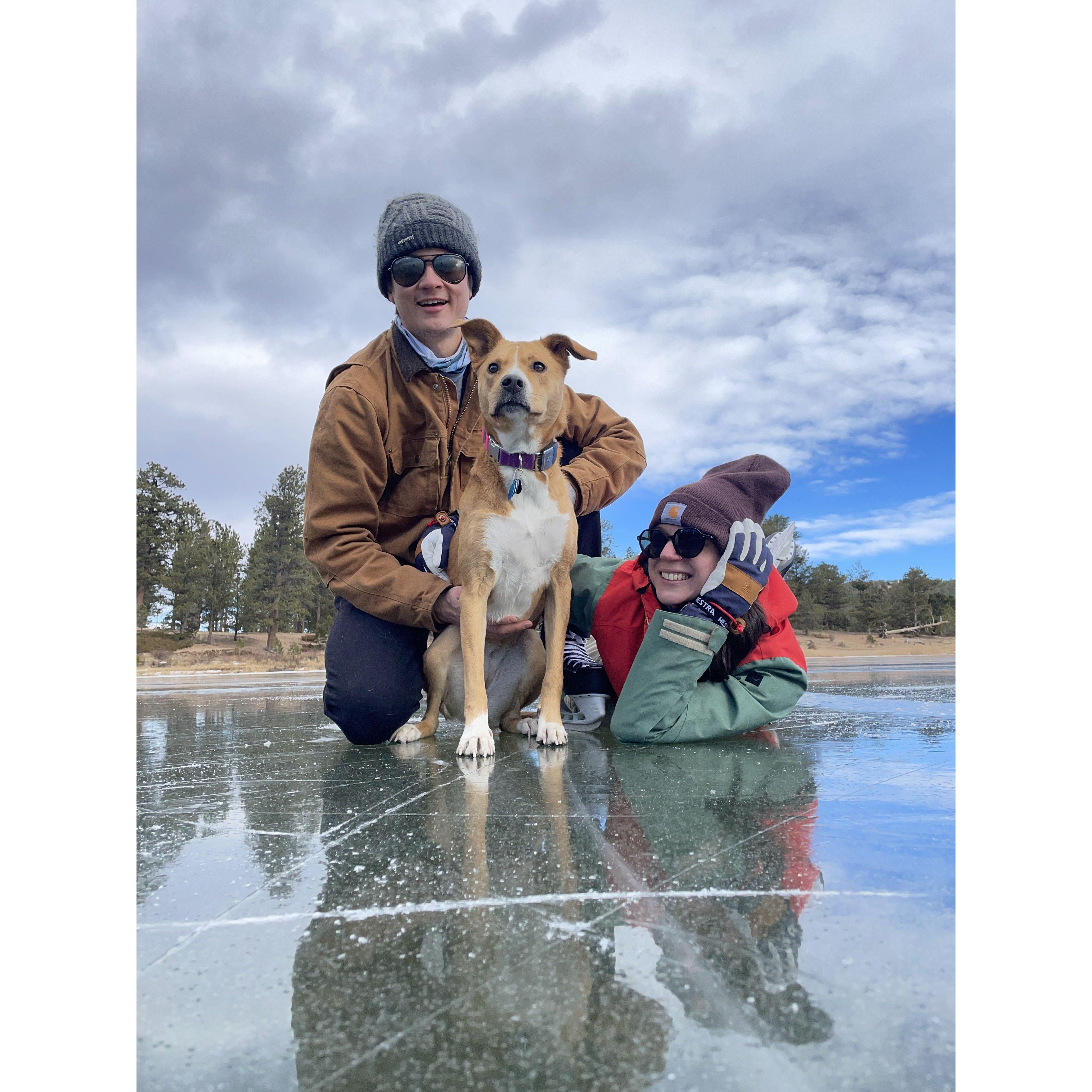 Pond hockey (kinda) in Nederland, CO 2021