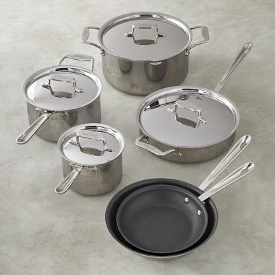 All-Clad d5 Stainless-Steel Nonstick 10-Piece Cookware Set