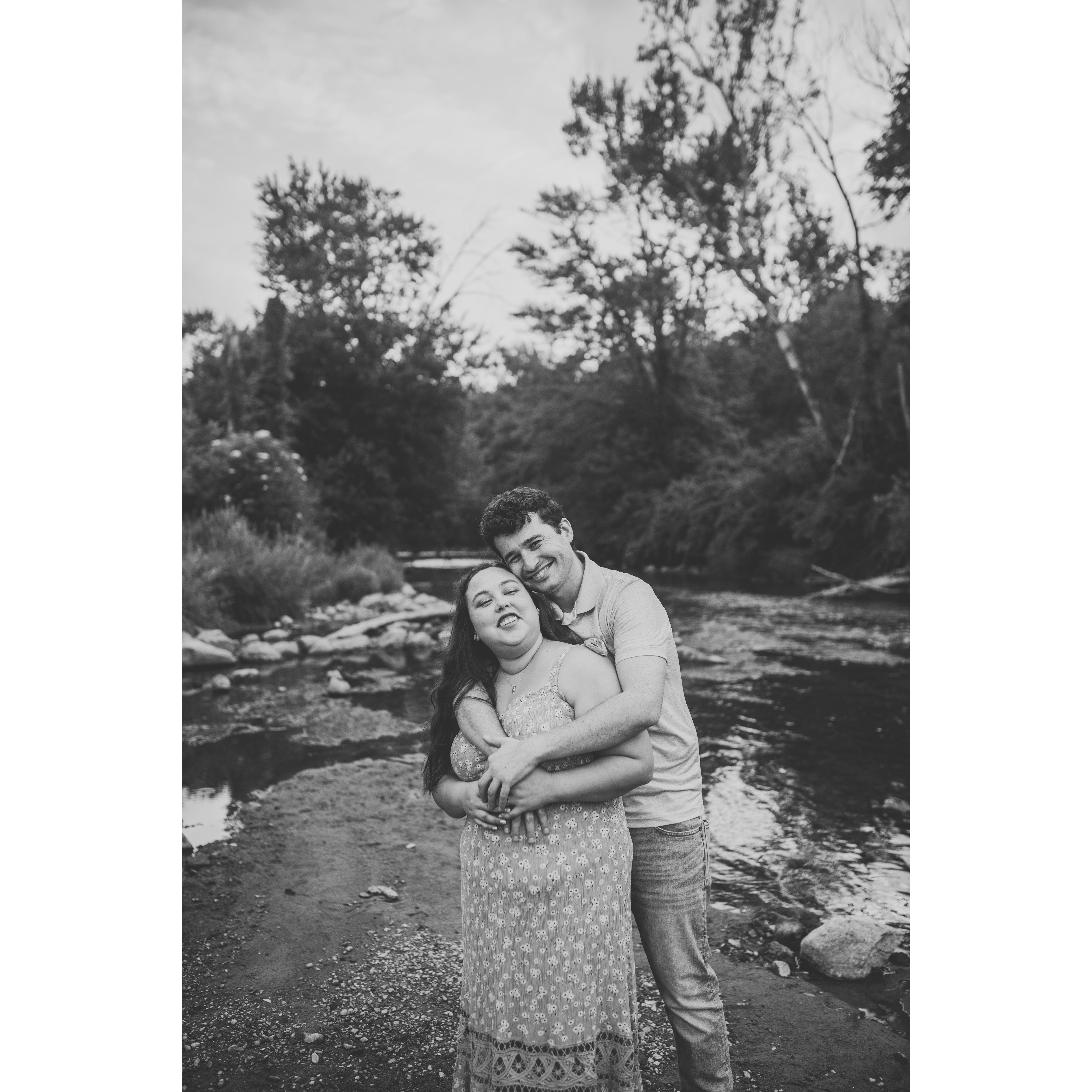 Engagement Photos at Yates Cider Mill July 2022