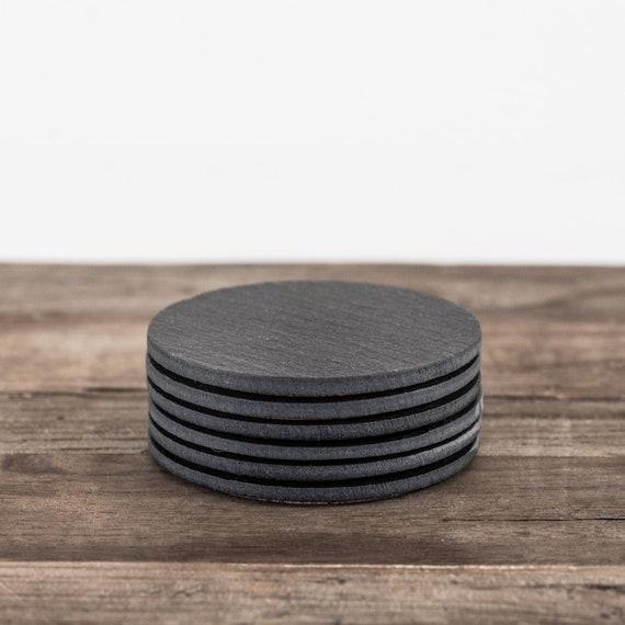 Black Stone Coaster - Set of 6