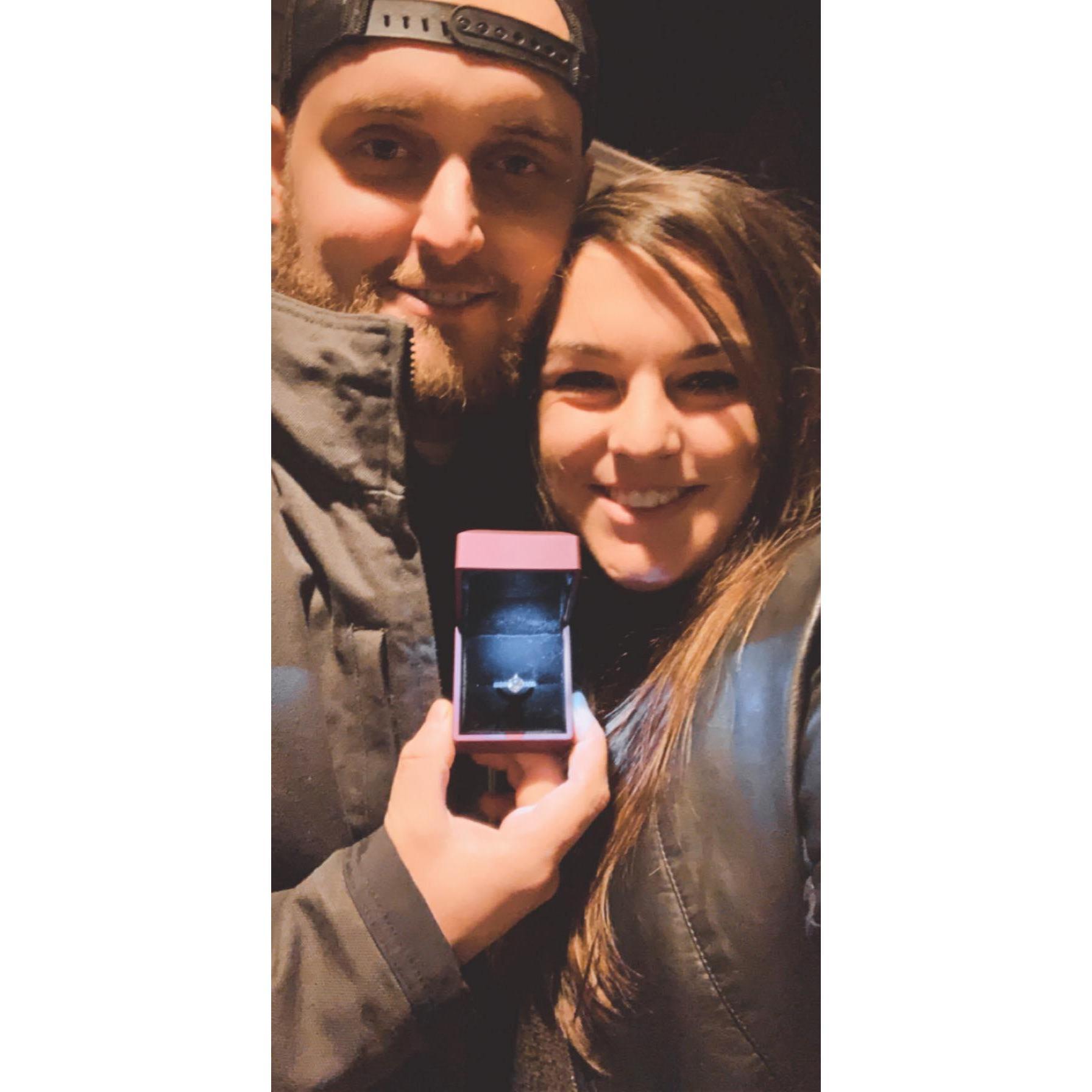 Right after we got engaged!