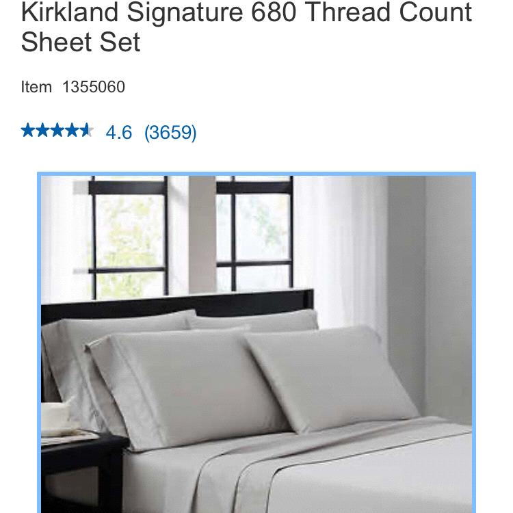 Kirkland Signature KING Sheet Set - Grey