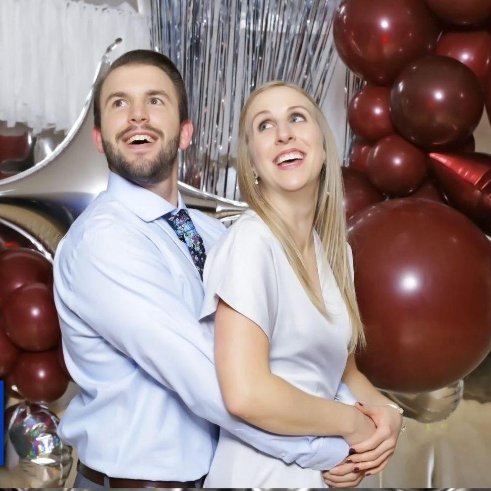 Prom Posing at the Beck Christmas Party 2018