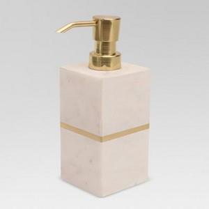 Brass Soap and lotion Dispenser White/Gold - Project 62™