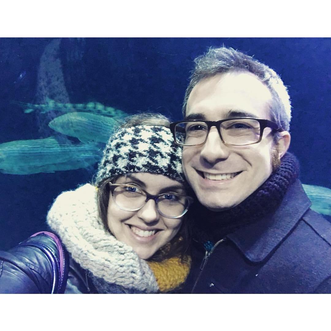 Our first NYE together as a couple.  Photo taken at the Aquarium down at Fisherman's Wharf in San Francisco.