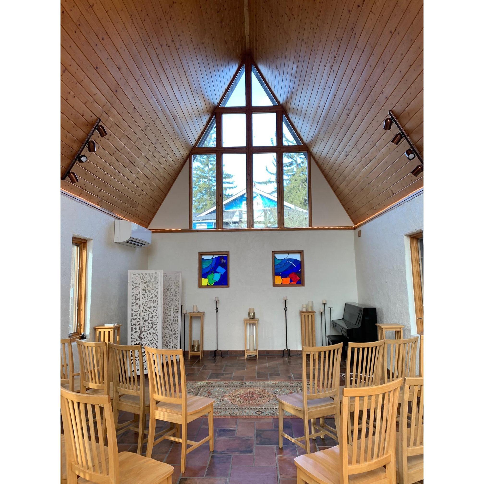 Wedding chapel inside. We can't wait to see you all there!