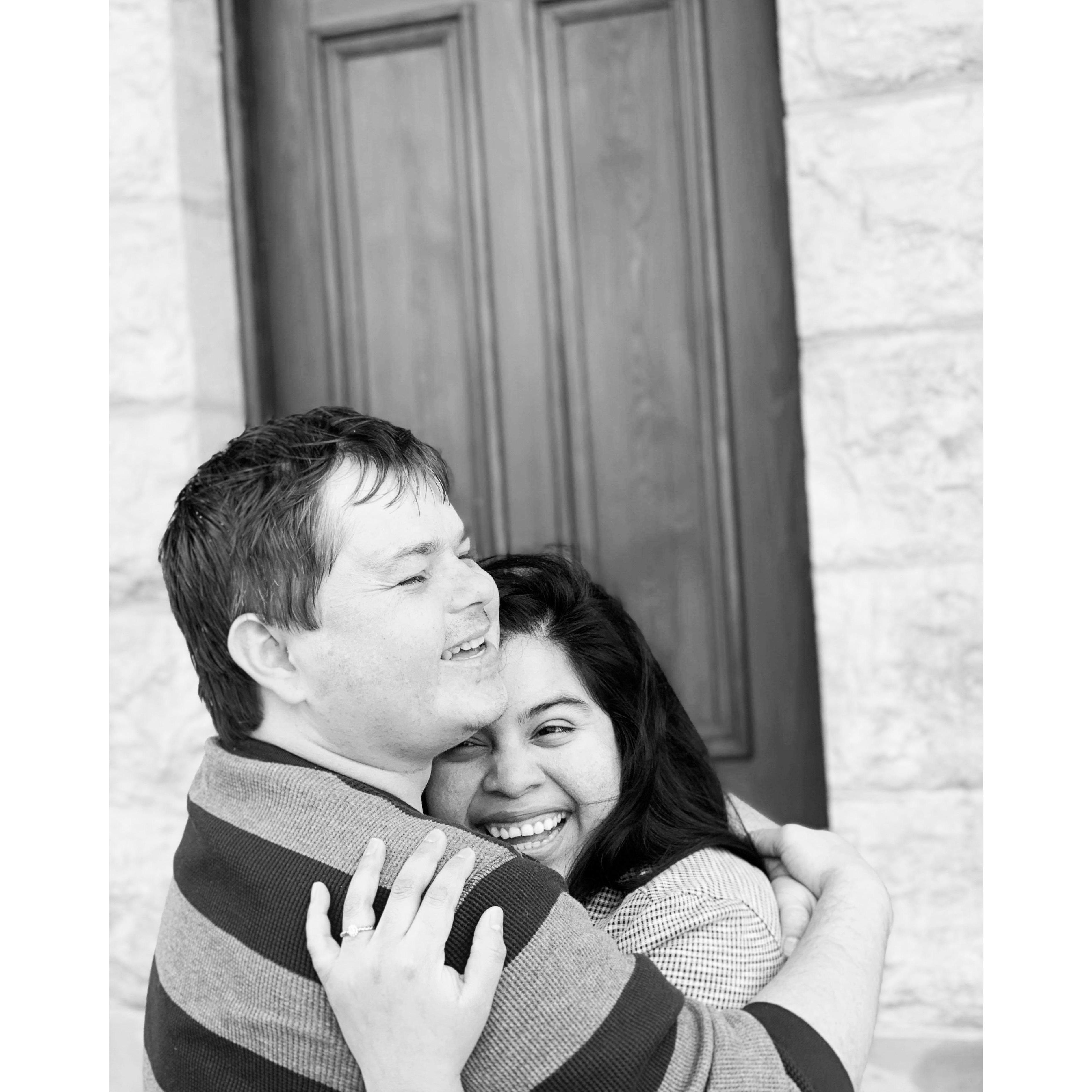 In your arms is my favorite place to be.