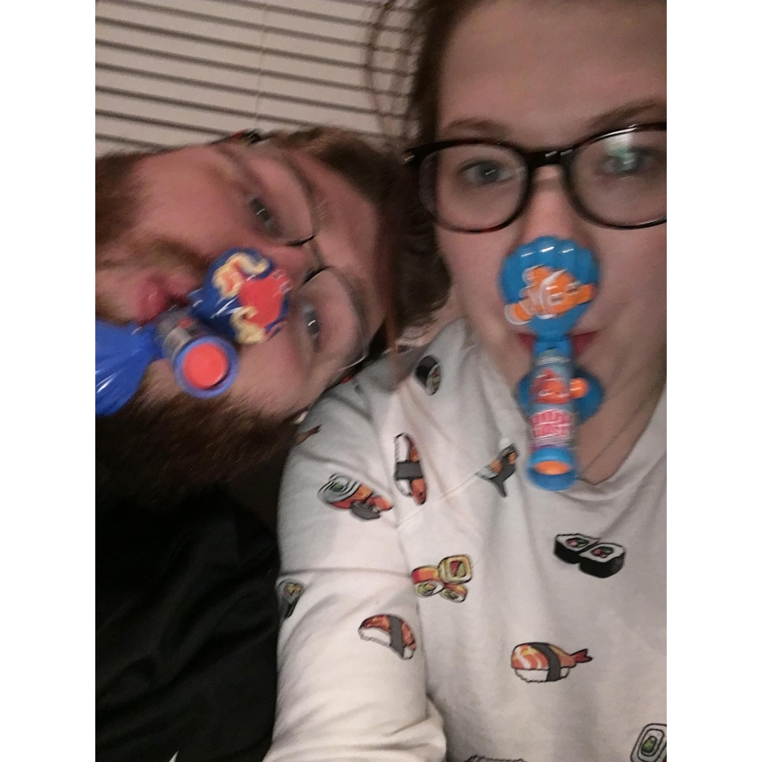 Having fun the day after Christmas