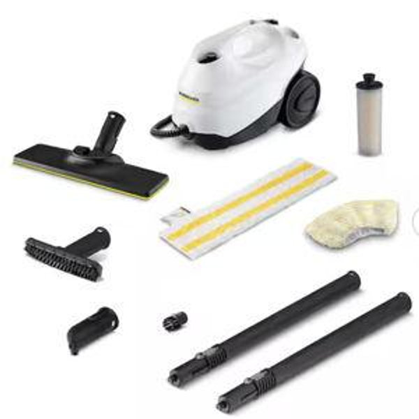 SC 3-Portable Multi-Purpose Corded Steam Cleaner Hand and Floor Attachments for Grout, Hard Floors, Appliances and More