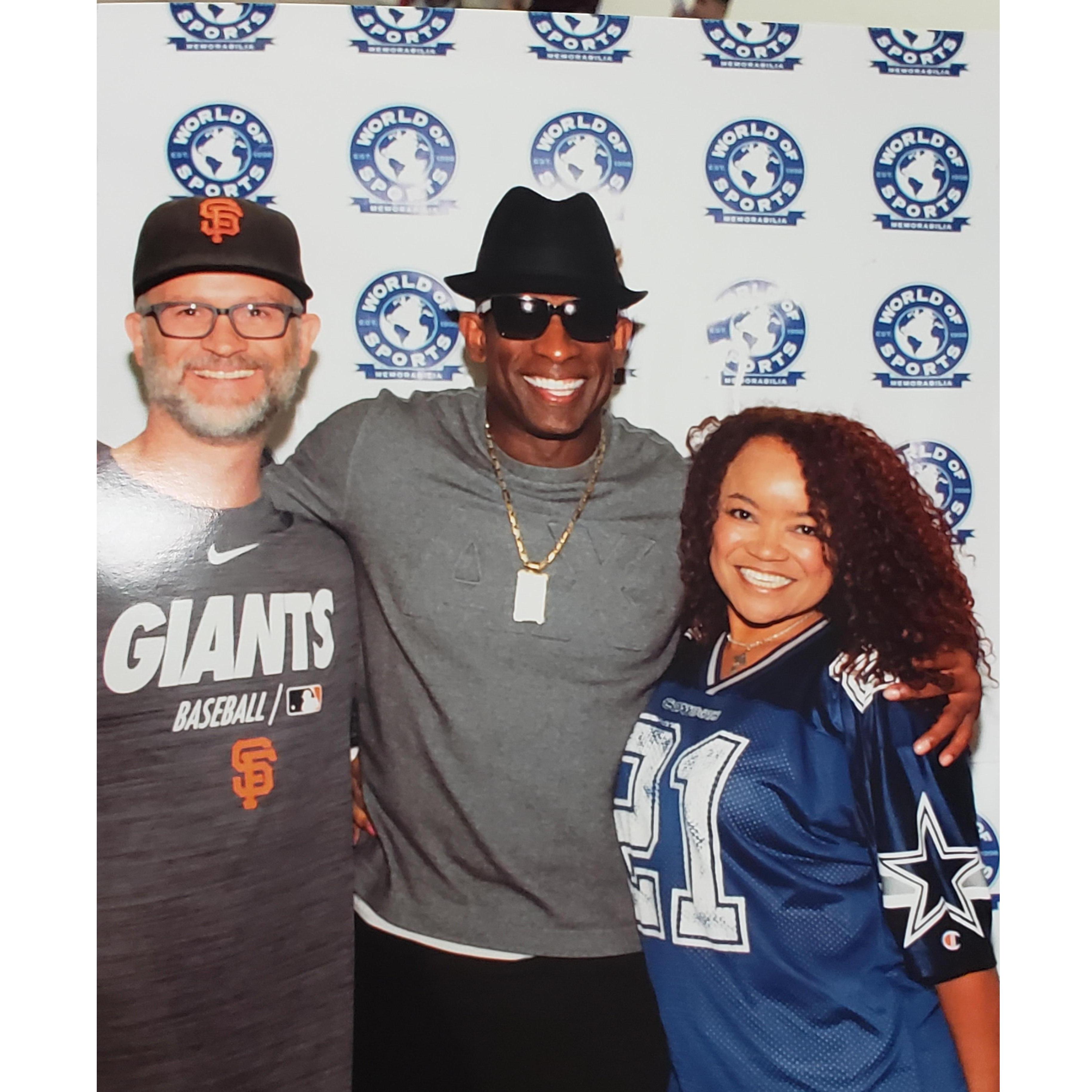Thomas made a dream come true for me, I got to meet Deion Sanders!