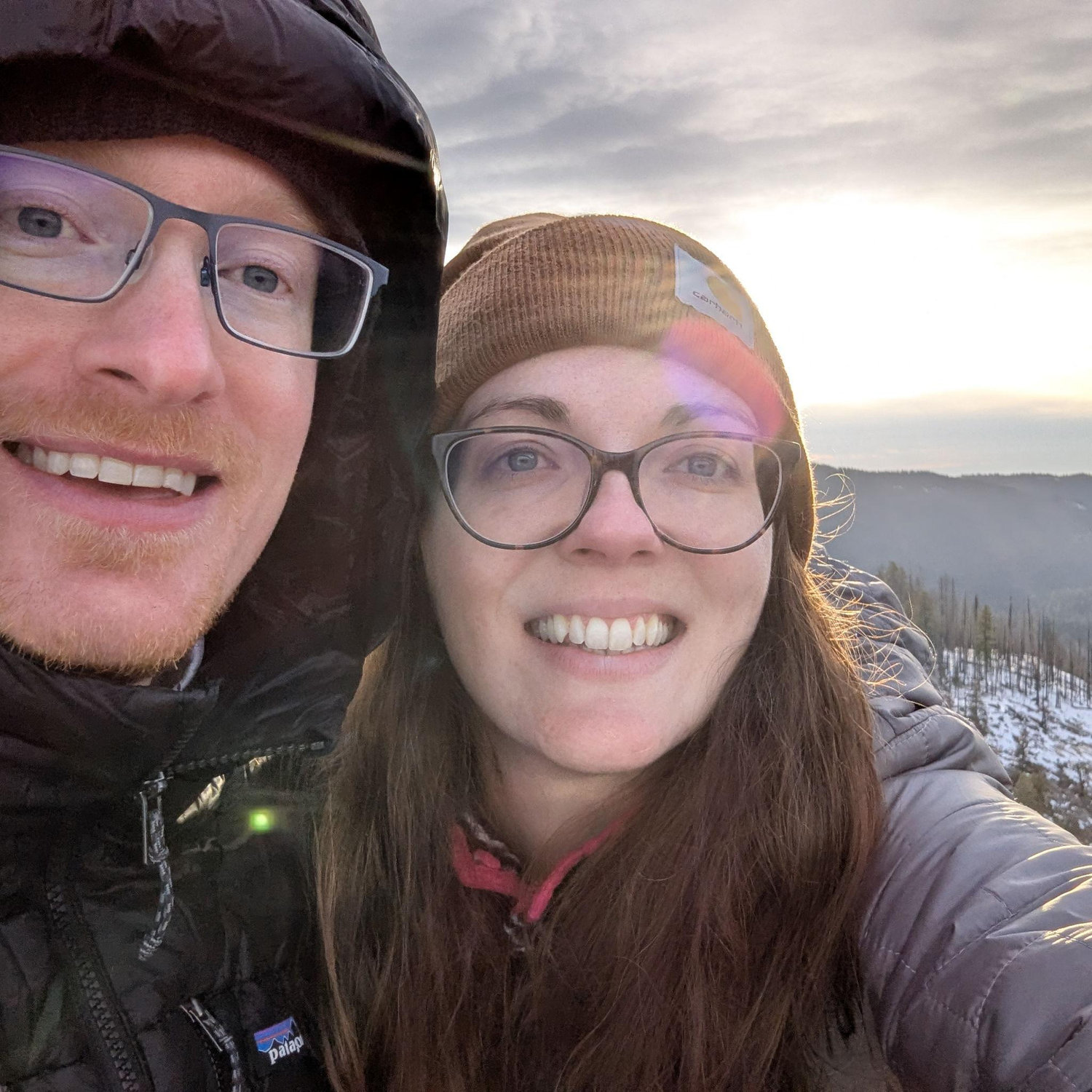 Post-engagement, we made a little coffee with our camping stove from this view point.
