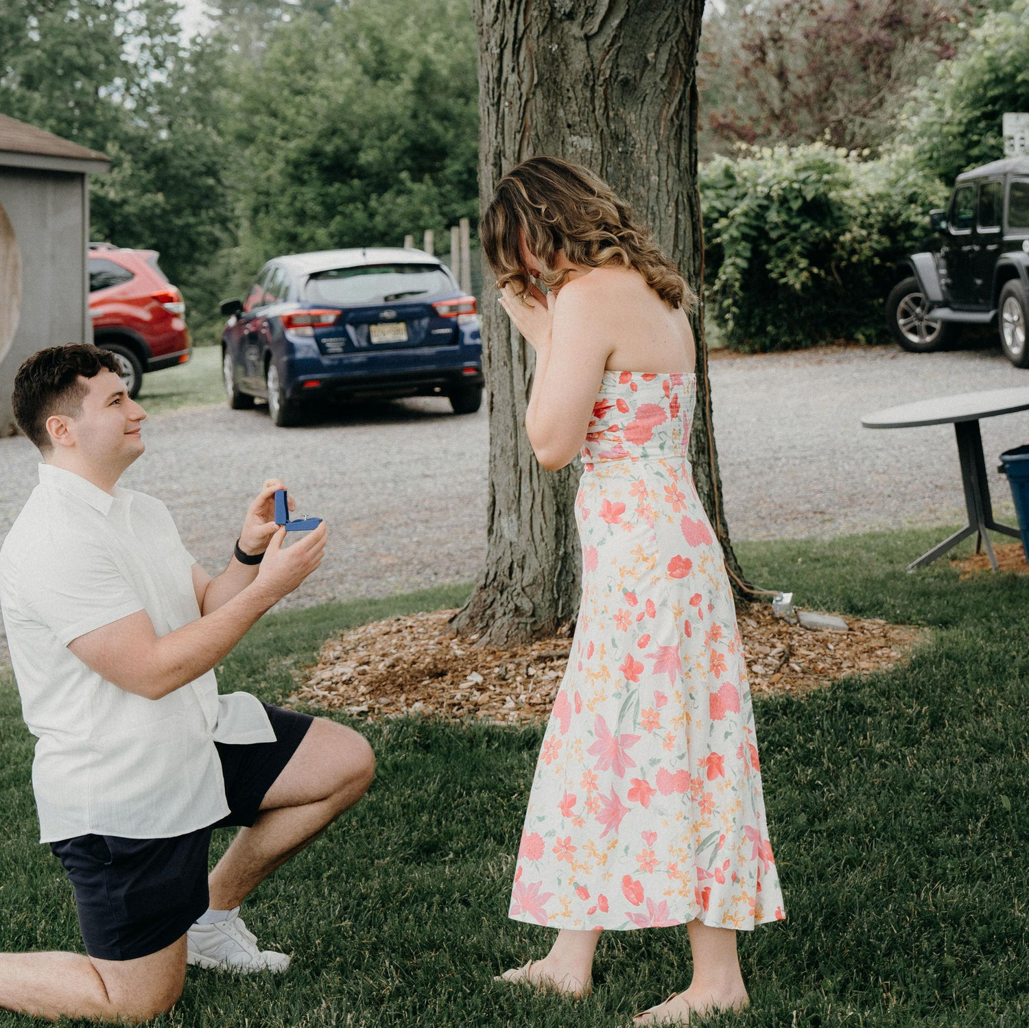 The start of forever... John asking "Will you marry me" <3