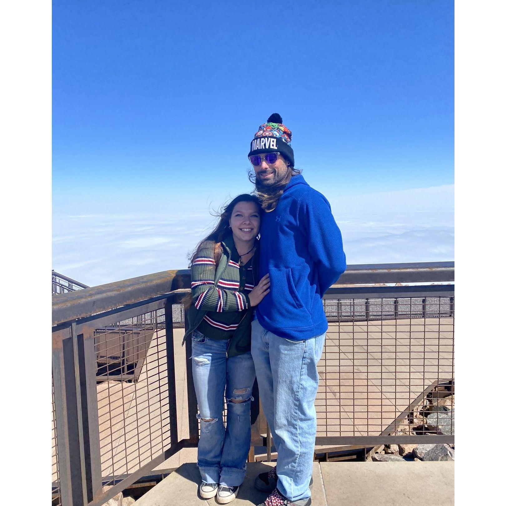 Rode the train up to Pikes peak mountain in Colorado!