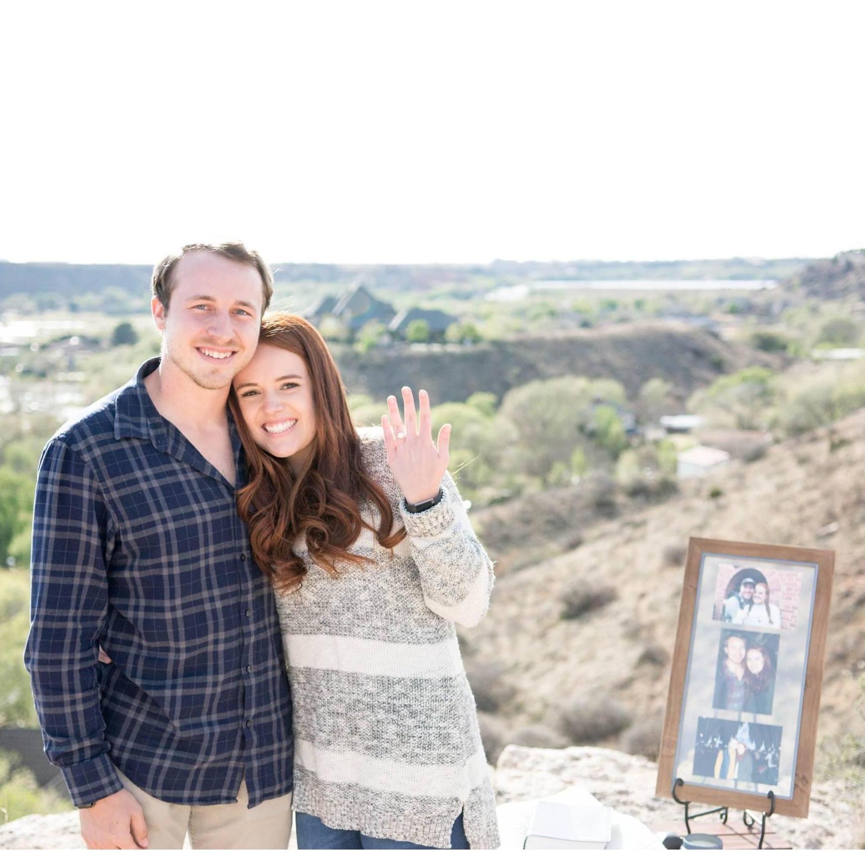 The day we got engaged!