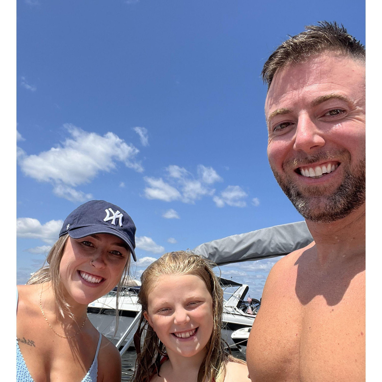 We love spending time as a family on our boat