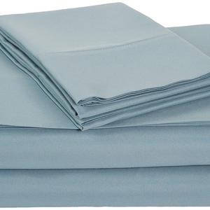 AmazonBasics Microfiber Sheet Set - Queen, Spa Blue