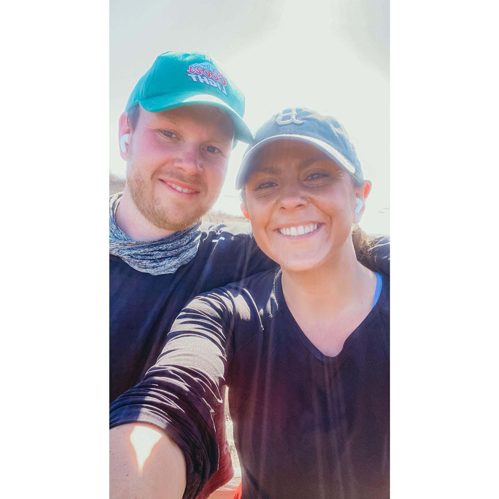 We ran a 10K together!