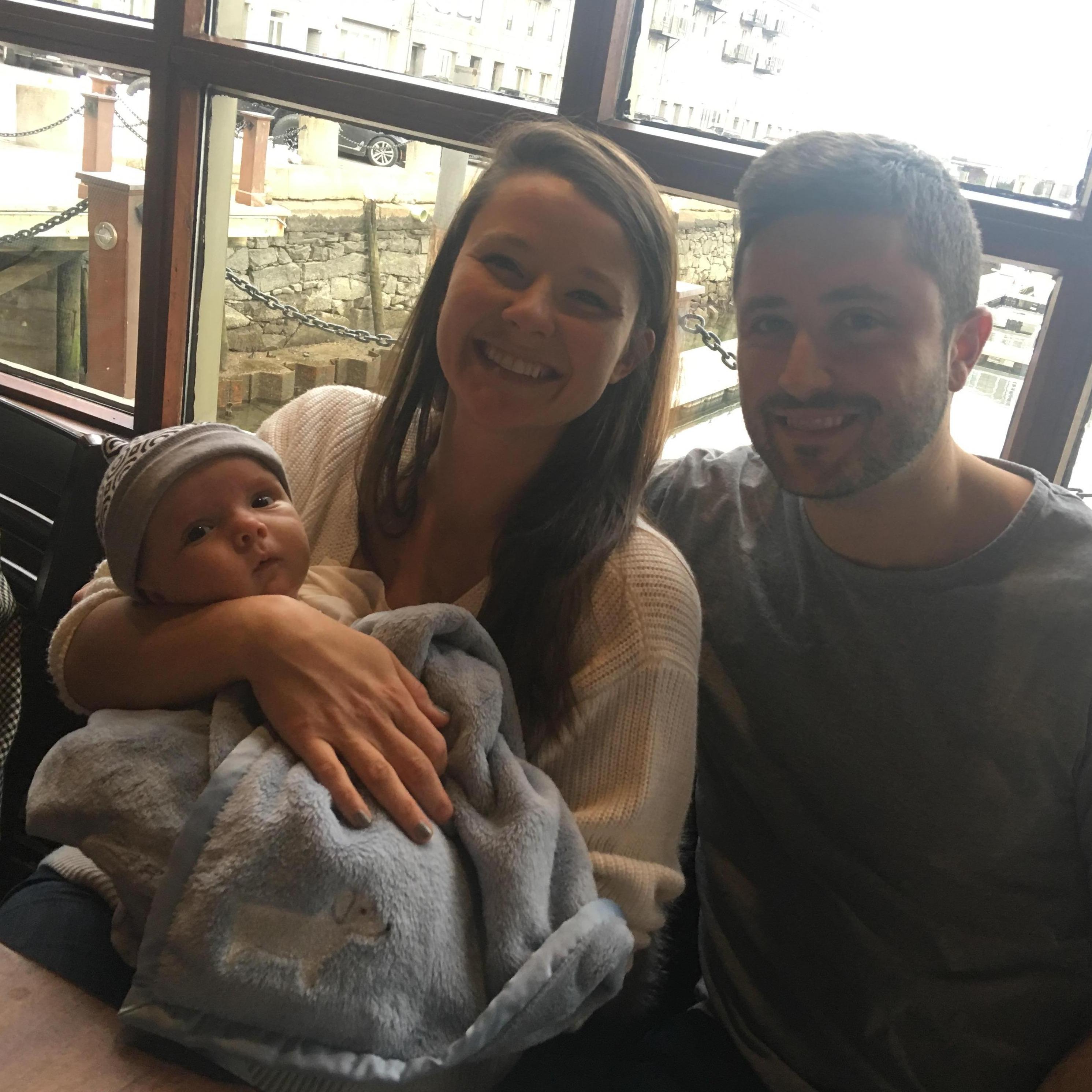 Hanging out with our favorite nephew Forrest in Boston!