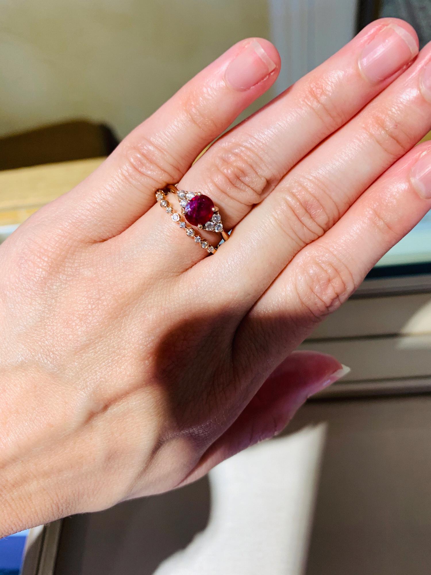 Pigeon Blood Burmese Ruby. Mined in Thailand, it is the richest / deepest shade of red. My mother & my maternal grandmother's birthstone is a Ruby, and also the name of my late and special friend.