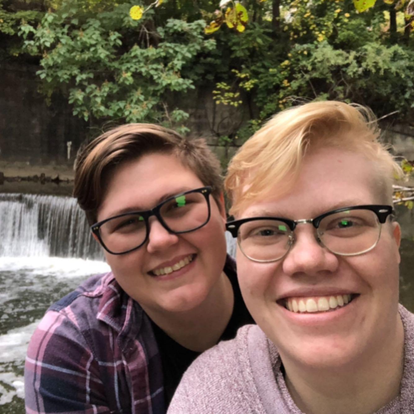 Janessa facing their fears on a city hike by the Jones Falls. No one fell and no one died!