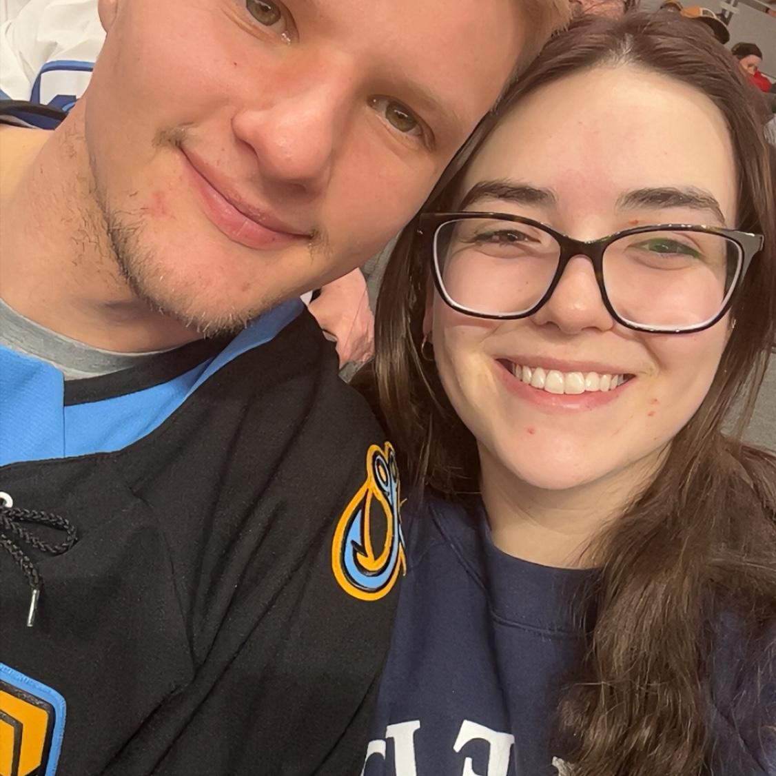 First Walleye Hockey game together