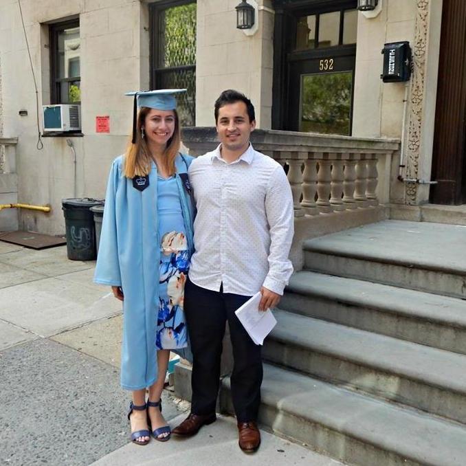 Graduation in front of the sorority house 2017