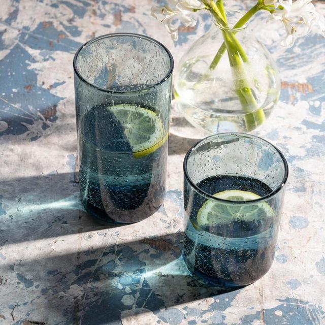 Blue Pheasant Quinn Storm Gray Highball (Set of 6)