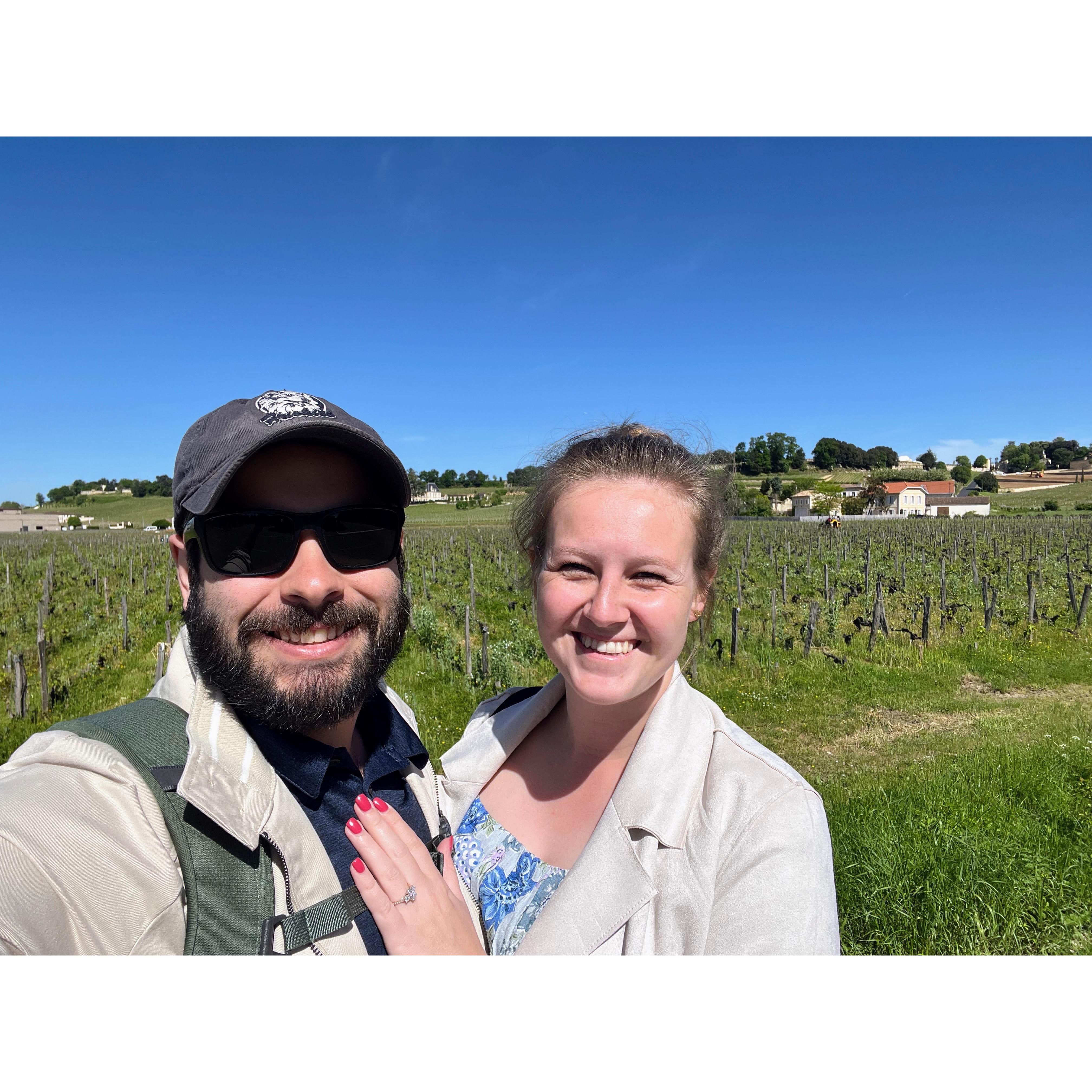 We traveled to Saint-Emilion during our engagement trip to France.