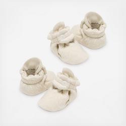 Burt's Bees Baby Quilted Bee Booties, Set of 2