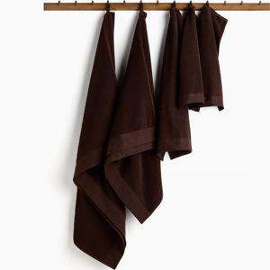 Cotton Terry Bath Sheet - Dark brown