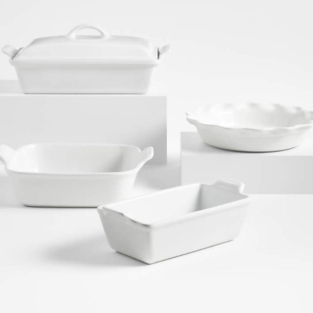 Le Creuset ® Heritage White 5-Piece Stoneware Bakeware Set