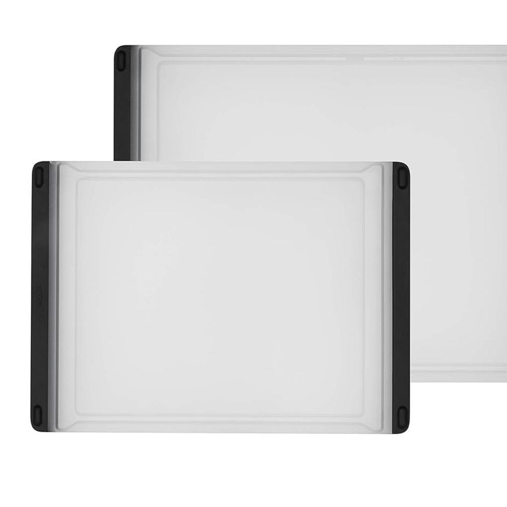 OXO Good Grips 2-Piece Plastic Cutting Board Set (Pack of 1),Clear