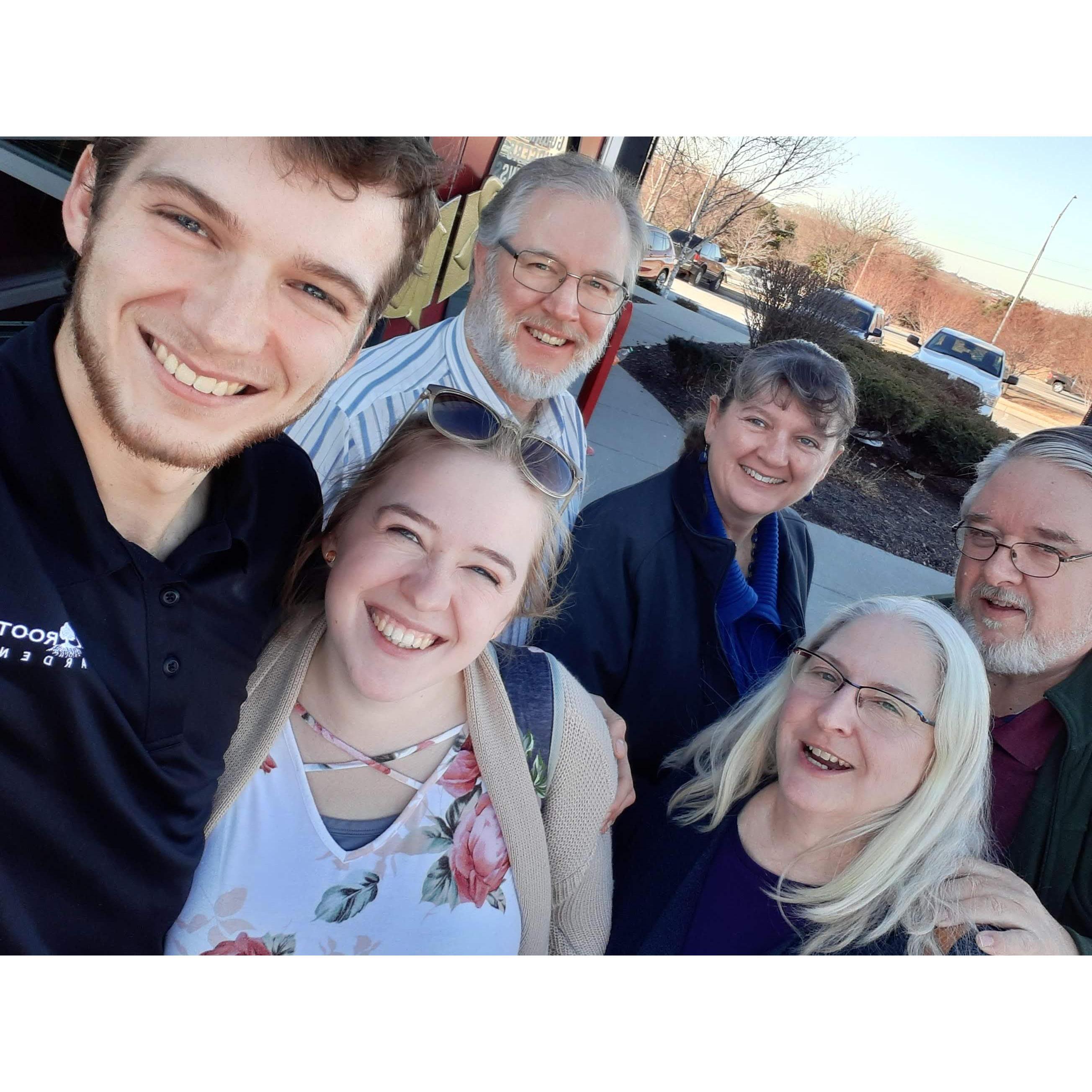 The day we went to lunch with our parents and decided on a venue, and picked the wedding date! It was a golden day, not without its stresses, but it was so nice to finally have a wedding date picked!!