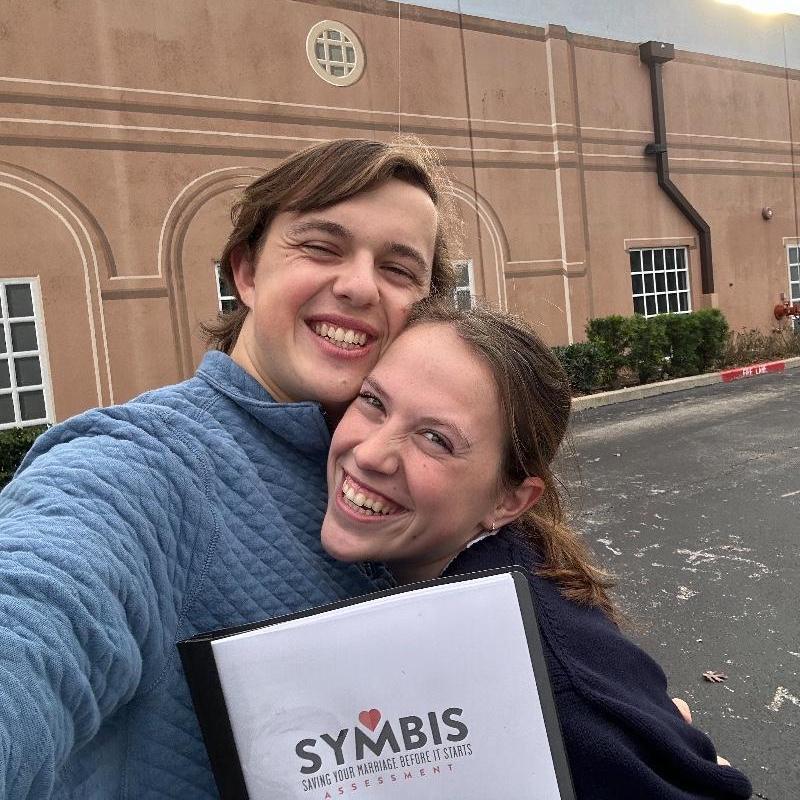 Carter and Rachel at their Marriage Prep class. A Saturday well spent!