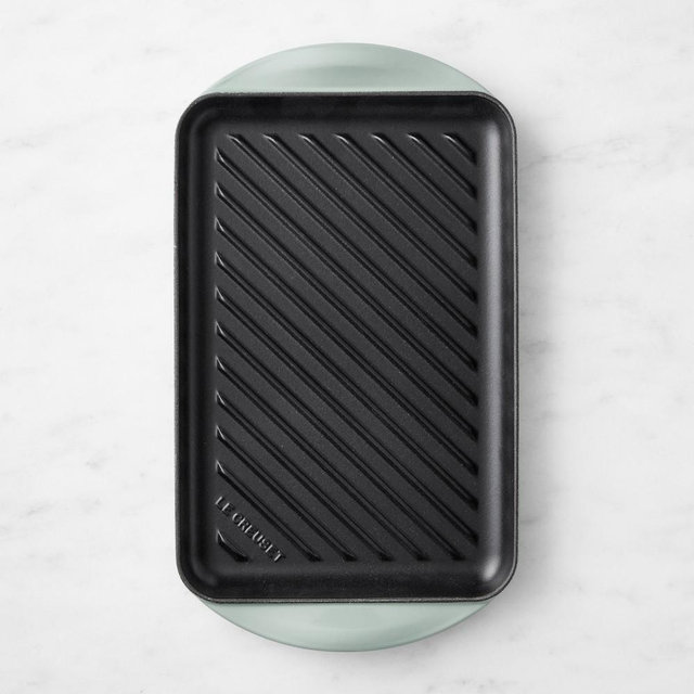 Le Creuset Signature Enameled Cast Iron Skinny Grill, Sea Salt