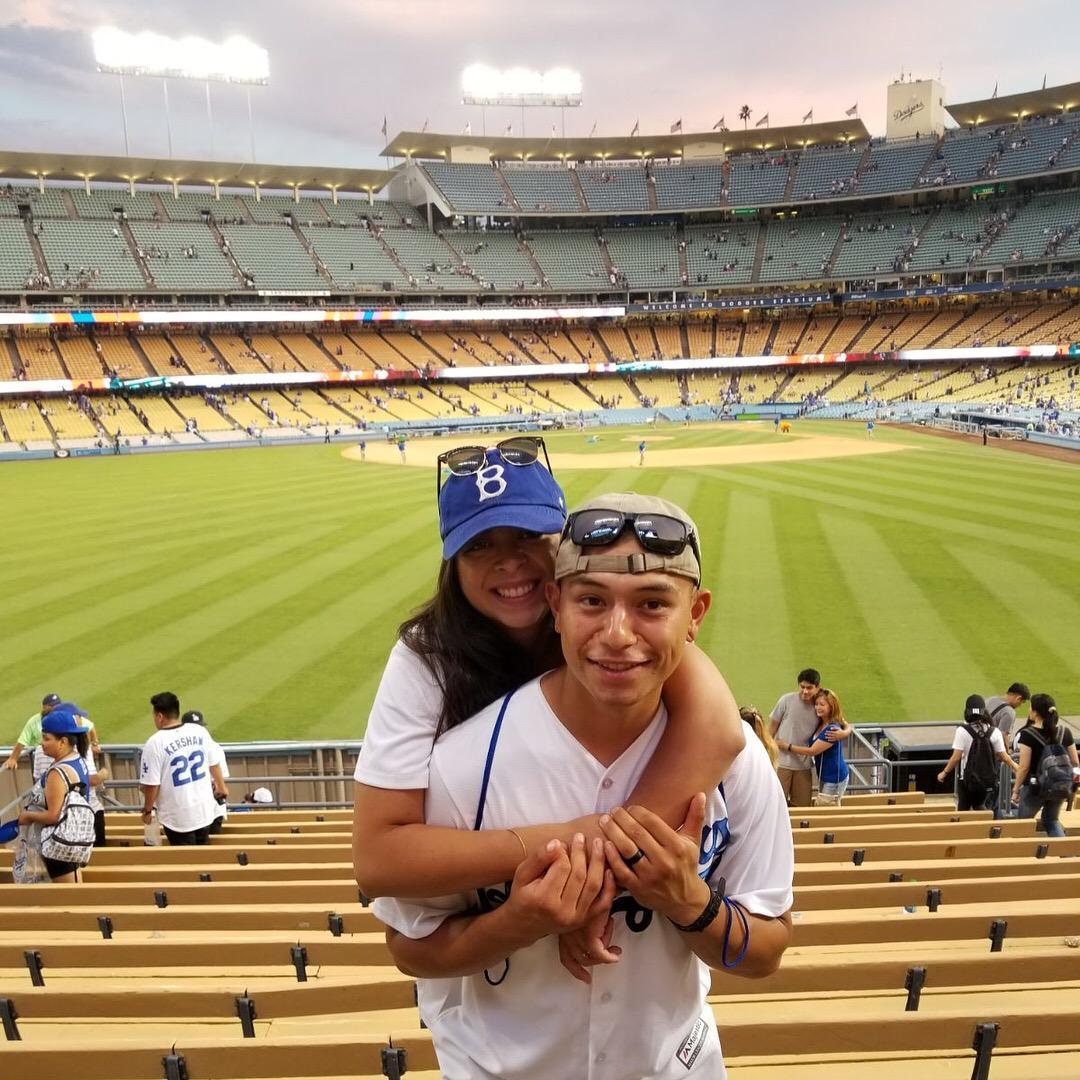 Just a couple of newlyweds enjoying the happiest place on earth.