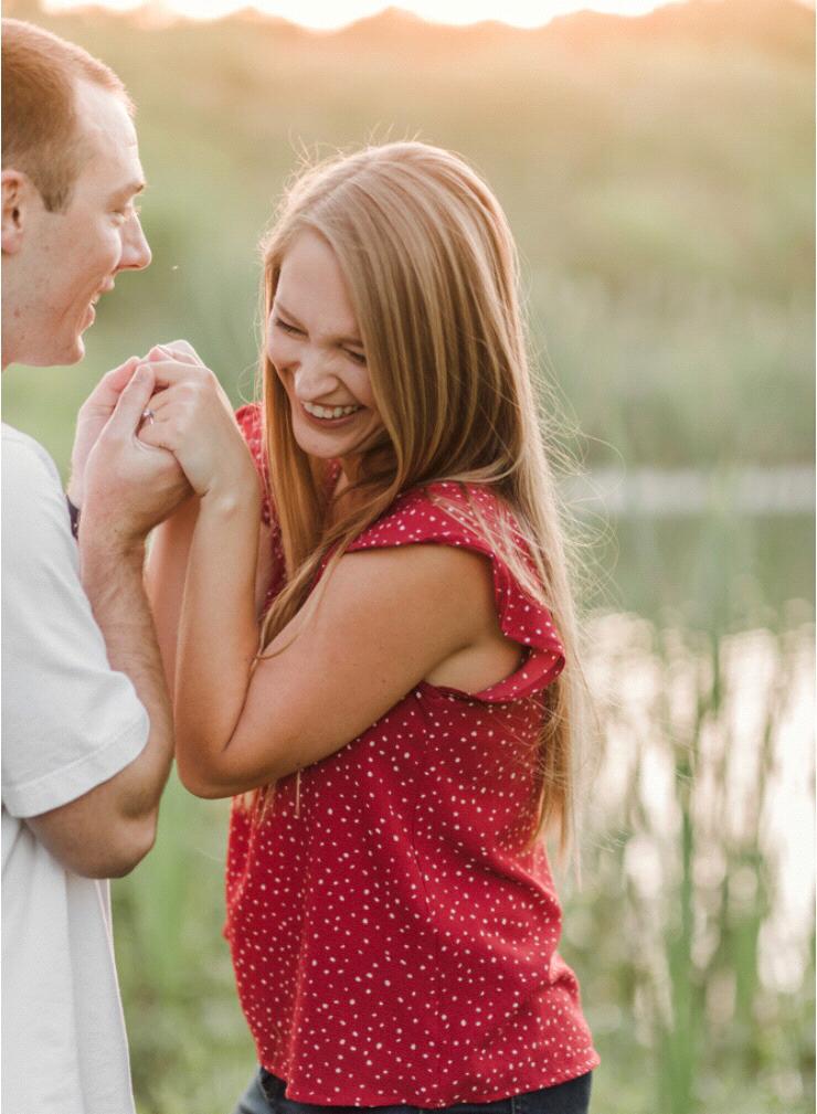 Kelli Morrell Photography told him to hold my hands and blow on them like they were cold. The result were some great candids!