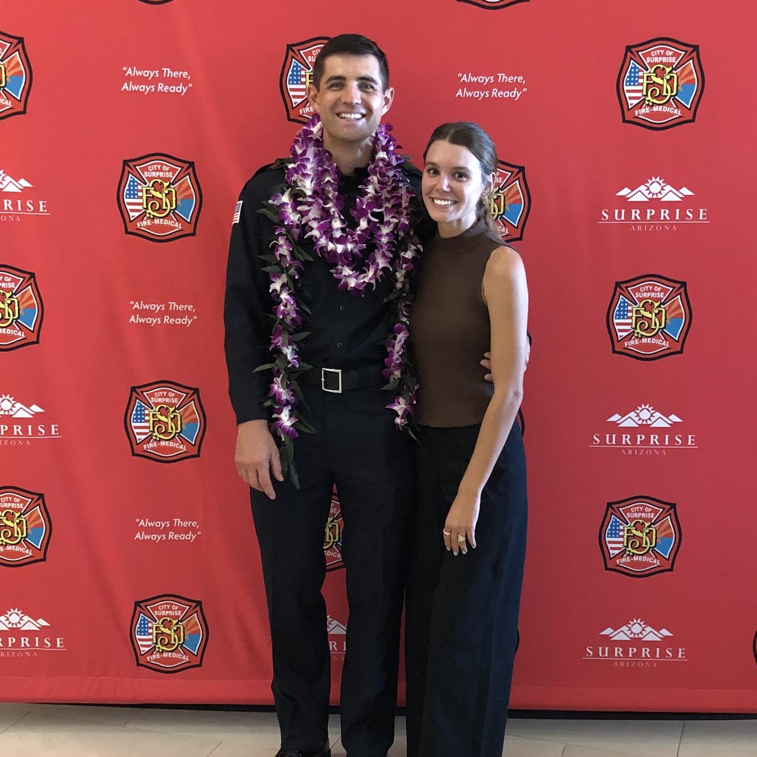 Being there to celebrate big milestones! Dillon lateraled over to Surprise