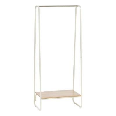 IRIS Garment Rack with Wood Shelf